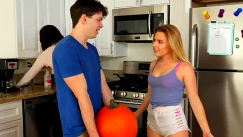 Brother secretly fuck sister behind mom