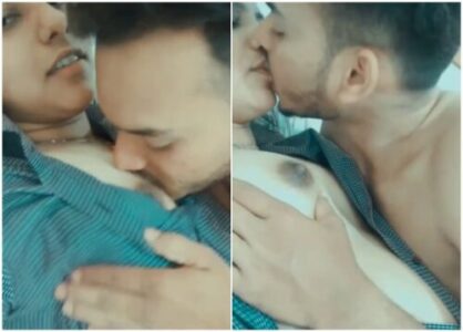 Hot Bangalore girl boobs sucking in hotel room