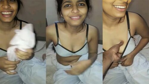 Beautiful sexy college girl enjoying nude fuck with her lover