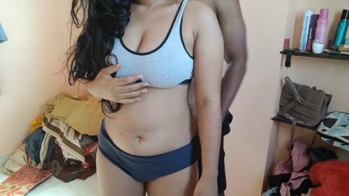 Hot Tamil aunty sex with lover at home